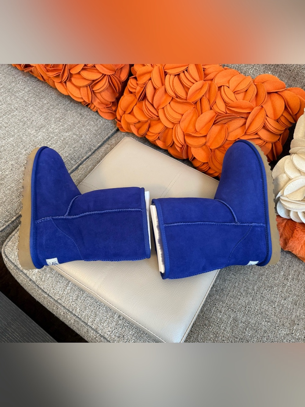 ❣️🆕UGG Women's Short Classic Boots in Deep Periwinkle Suede S/N 5825❣️ - Picture 7 of 11